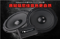 Nakamichi中道NSA-CS1711两分频：质轻阻尼佳音色更自然